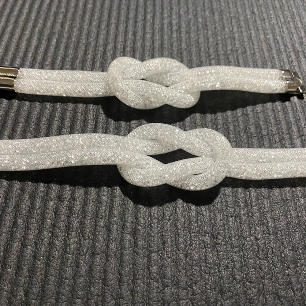 Original Swarovski set white crystals necklace and bracelet